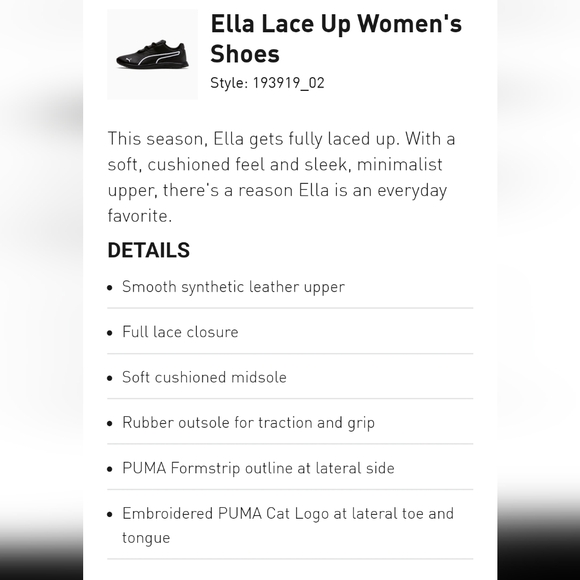 Puma Ella lace up shoes - Picture 8 of 8